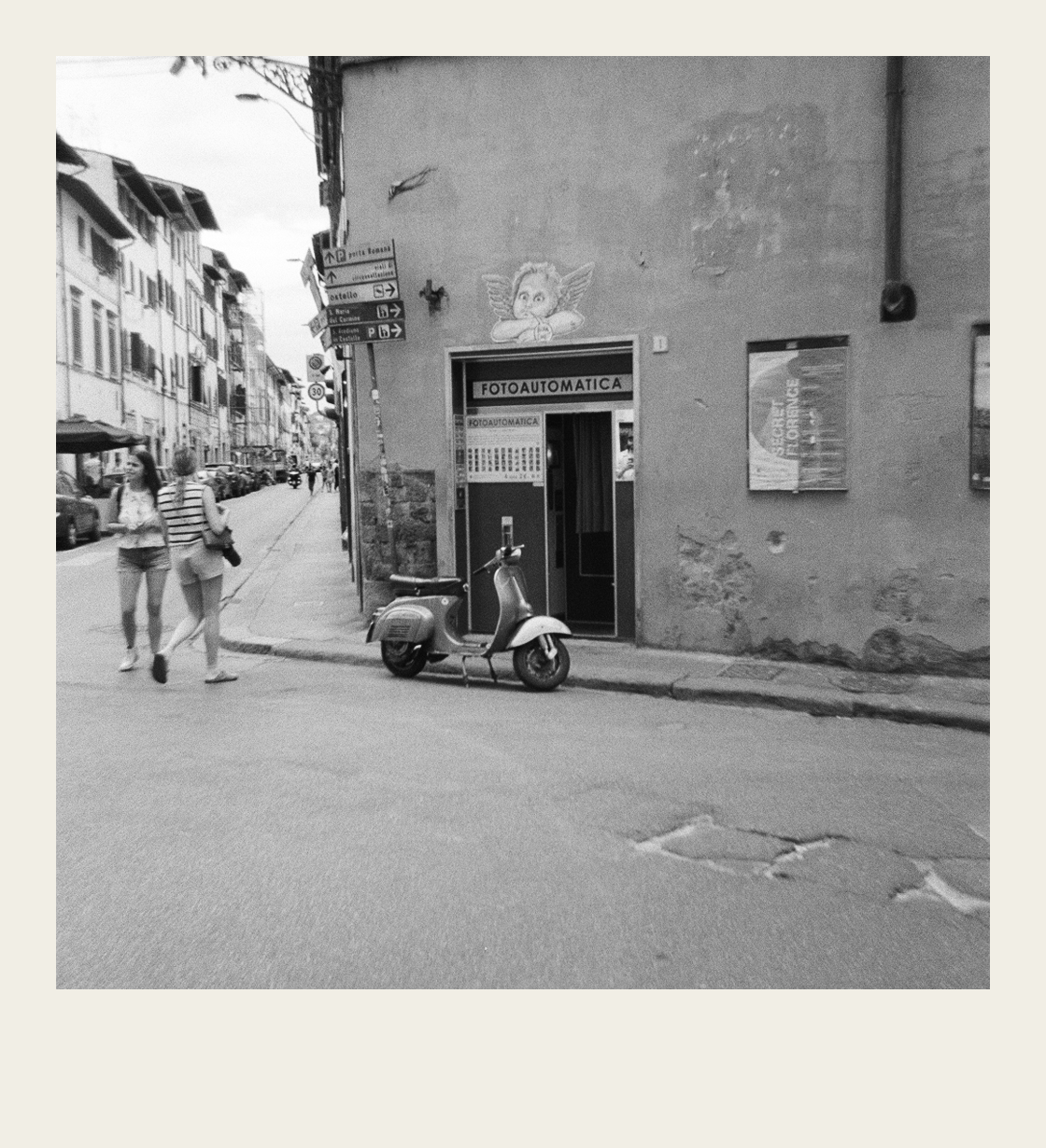 A moped on an Italian street